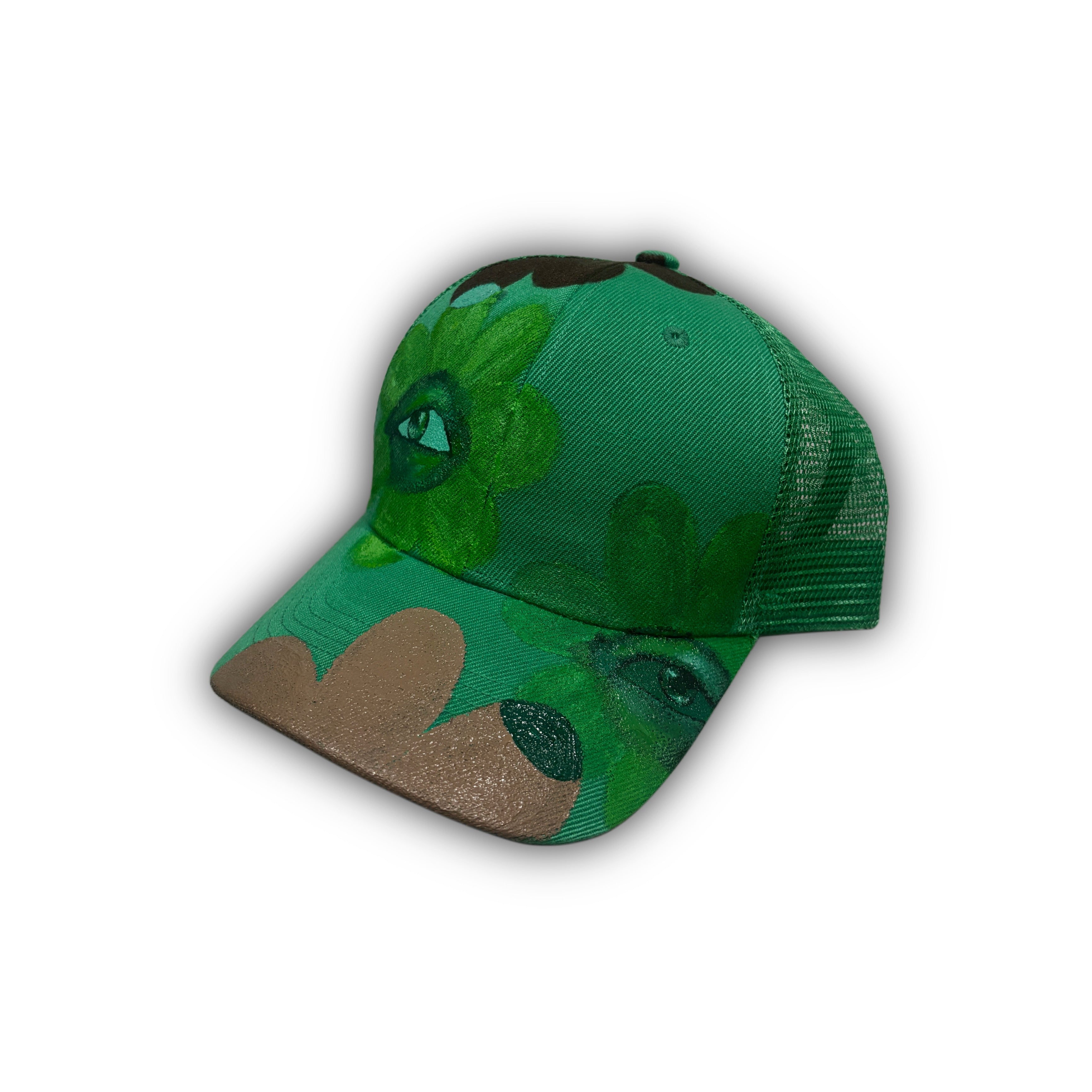 Blooming Mono Green Trucker