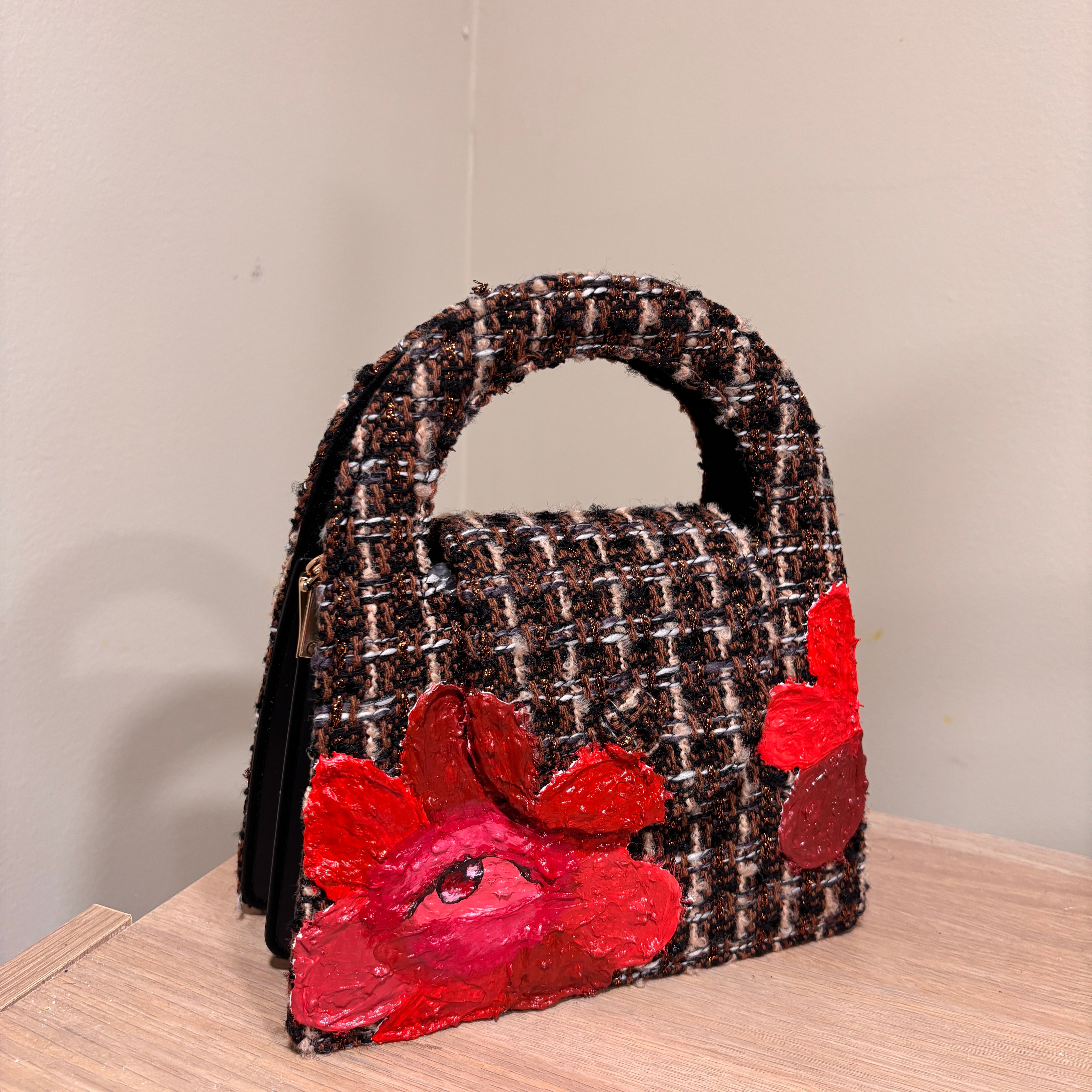 Tweed Bloom Red