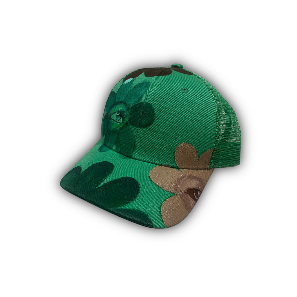 Blooming Mono Green Trucker