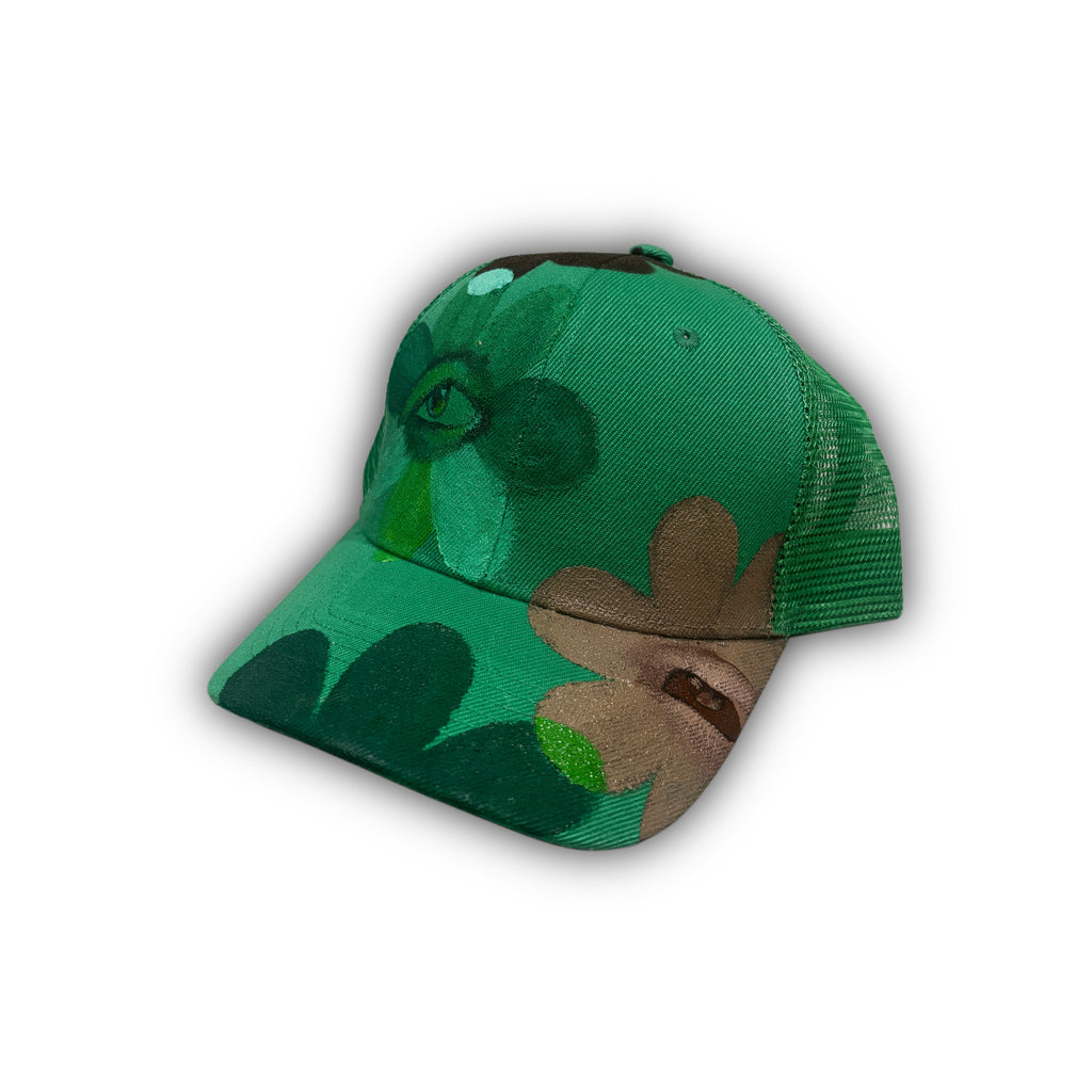 Blooming Mono Green Trucker